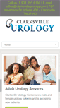 Mobile Screenshot of clarksvilleurology.com
