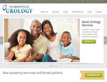 Tablet Screenshot of clarksvilleurology.com